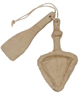Décopatch NO056C 5 Träger aus Pappmaché Fraftbraun Raclette Zeit