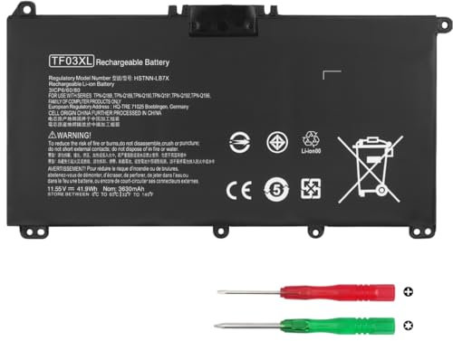 KXRSII TF03XL 920070-855 Laptop Batteria per HP Pavilion X360 14-CD0XXX Pavilion 15-CC 15-CD 15-CK 14-CD 14-BF 14-BK 14M-CD 17-AR 15-CK008NG 15-CC0XX 15-CD0XX 15-CK0XX 14-CD1XXX 14-BK0XX 17-AR050WM