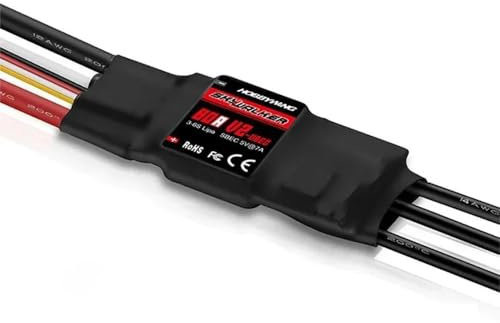 12A 20A 30A 40A 50A 60A 80A Brushless ESC für Skywalker Speed Controler BEC für RC Quadcopter Helikopter Starrflügler Drohne (1PC Skywalker 80A V2)