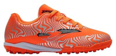 Joma Evolution Jr 2408 TF EVJW2408TF, Boy Turf Football Trainers, Orange, 38 EU
