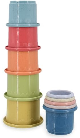Play Project Baby Stacking Cups Learning Toy | Eco Friendly Baby Toys | Early Development & Activity Set