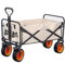 Bollerwagen Handwagen, Outdoor Utility Wagon 8 Rad Tragbarer Zusammenklappbarer Campingwagen Gartengeschäft Sport Strand Handwagen Lager 150 Kg Gartenwagen Strandwagen(A)