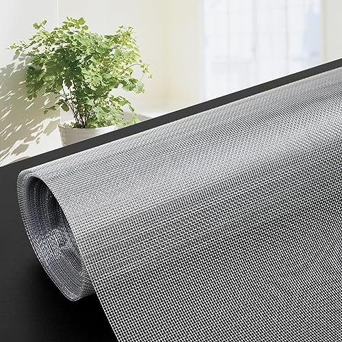 Verstellbares, graues Pollenschutzgitter für Fenster, 2 x 22 m Rolle, ideal für Lüftungs- und Abluftventilatoren, inklusive Moskitonetz