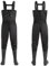 bluaqua Wathose für Herren und Damen Verdicken, Angelhose mit Stiefeln, Wathose, Brusttaschen, verstellbare Träger, Nylon-Wathose, Angelhose (43)