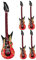 Garneck 5 Pezzi Giocattoli per chitarra gonfiabili chitarra elettrica finta palloncino per chitarra decorazioni per feste a tema musicale giocattolo rock star chitarra di scena pvc