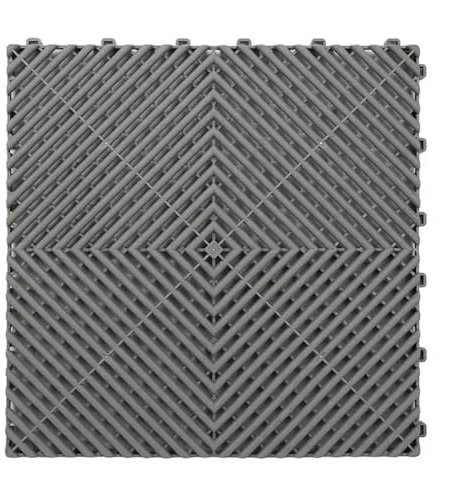 Dalles de Garage Ventilées Tapis de sol en plastique ventilés emboîtables, dalles de sol de garage modulaires, PVC for salle d'exposition, salle de lavage de voiture, atelier de finition(Color-B3)