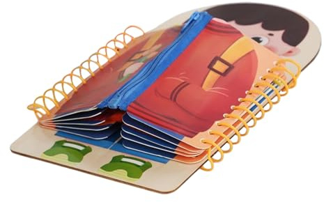 Miyanvuo Dressing Boards,Lernbrett Für Lebenspraktische Fähigkeiten | Lernspielzeug Mit Reißverschluss Schnürsenkel und Verschluss Pädagogisches Holzspielzeug Für Kita Kindergarten Reise Zuhause