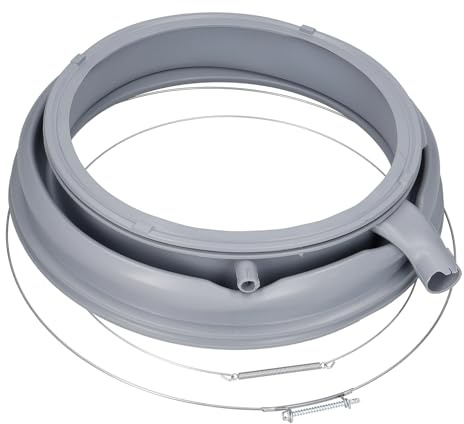 easyPART passend für BOSCH 20007282 Türmanschette laugenbeständig mit | Spannringen für Waschmaschine, 00681210, 20007283, 00681211, 00772655, 00772663, 00776672, 20006035, 23002440