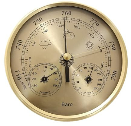 Fishing Barometer, Digital Temperature Gauge - Marine Weather Sensor | Barometer With High Precision Reading, Temperature Monitoring With Sensor, Fishing Gauge For Boat Lake