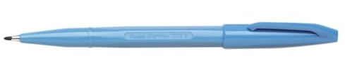 Pentel 1.0mm Fibre Tipped Sign Pen with Line Width Dye Based Ink - Light Blue