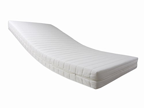 Dibapur ® Pro Vital Deluxe: Orthopädische Kaltschaummatratze (90_x_190_cm) x ca.14 cm Kern mit gesteppten Bezug 4-seitigen Reißverschluss ca. 14,2 cm - H2,5 - Made in Germany