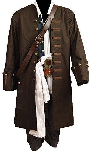 Piratenkostüm für Herren, Halloween, Karibik, Jack