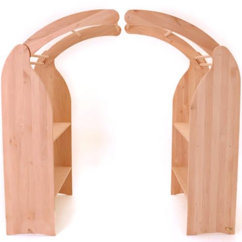 Spielständer für Kinder aus massiv Erlen Holz | 1010N | Multifunktional | Erweiterbar: Kaufladen Spielküche Theke Einkaufsladen Zubehör Küche Kinderküche Kaufmannsladen