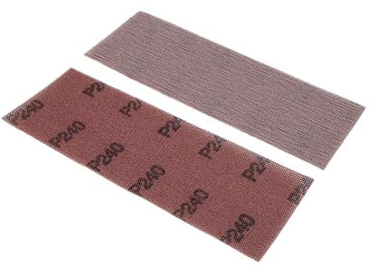 NTools SWS - Bande abrasive en maille, 70 x 200 mm, grain P240 | Bandes abrasives pour ponceuse | Patin rectangulaire pour ponceuse avec aspiration et cale à poncer