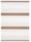 Lichtblick Doppelrollo Klemmfix ohne Bohren, Streifen Bunt, Blickdicht, Klemmträger-Montage, Sichtschutz, Wandmongtage, Deckenmontage, für Fenster und Türen Creme - Weiß - Braun,100 cm x 150 cm (B x L)