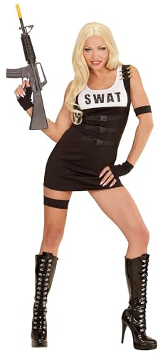 W WIDMANN MILANO Party Fashion - Kostüm S.W.A.T. Agentin, Kleid, sexy Uniform, FBI, Polizei Spezialeinheit
