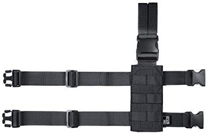 OneTigris Molle Drop Leg Panel 1000D Tactical Mini Platform for Pistol Holster(Black)