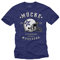 Mücke 63 - Herren T-Shirt - Football Helm Spencer Tracy Blau XXXXXL