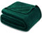 Exclusivo Mezcla Fleece Blanket Double Size for Bed, Super Soft and Warm, All Season Use, Cozy, Plush, Lightweight, 230x168 CM, Forest Green