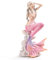 Rayberro Meerjungfrauen-Figuren, handgefertigt, schön, 18.5 cm, Kunstharz, mediterraner Stil, Meerjungfrauen-Prinzessin-Statue, kreatives Wohnzimmer-Dekor, Geburtstagsgeschenk für Mädchen (Pink)