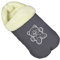 Baby Fußsack WinterFußsack für Kinderwagen Wolle Maße 85 cm für Buggy Teddybär Graphit [071]