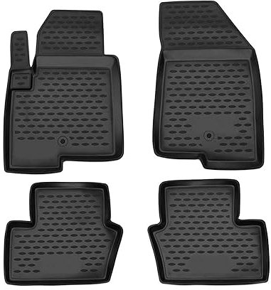 OMAC Gummimatten Fußmatten kompatibel mit Jeep Patriot 2007-2017 TPE Automatten Schwarz 4X