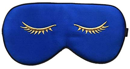 townssilk Silk Sleep mask with Adjustable Strap,Comfortable and Super Soft Eye mask Ultimate Sleeping aid RoyalBlue pattern4