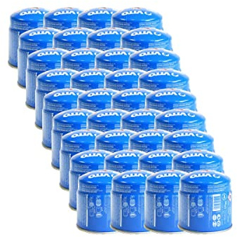VITO - Pack 36 cartouches gaz 190g butane perçable sécurité stop-gaz TUV