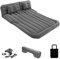 Ergocar Auto Luftmatratze Camping SUV & MPV Matratze Aufblasbar mit Kissen Luftmatratze 2 Person Schnelle Luftpumpe Matratze Aufblasbar Gästebett Outdoor Reisen Sandstrand-Schwarz