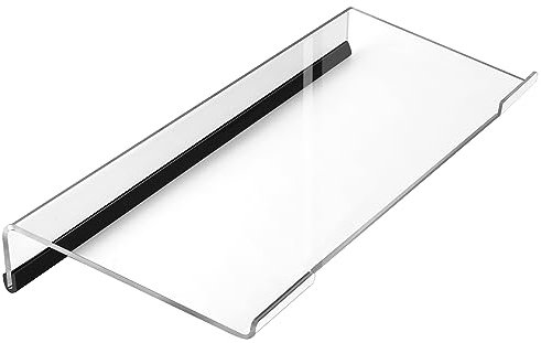 Egchi Computer Keyboard Stand PC Keyboard Stand, Acrylic Tilted Keyboard Stand for Ergonomic Typing Clear Keyboard Tray for Easy Typing and Working, Keyboard Holder with Silicone Non-Slip Case