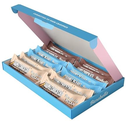 Barebells Protein riegel Vegan 12X – köstliche Eiweißriegel mit vegane schokolade – zuckerarm, 15 Gramm protein riegel, ohne Palmöl - Offizielle Vegan Mix Box probierpaket 12 x 55gr