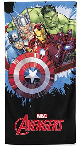 Todd Linens Avengers Strandtuch Kinder Schwimmbadetuch für Kinder Hulk Captain America Iron Man Thor Marvel Superheld Geschenk für Jungen 70x140cm