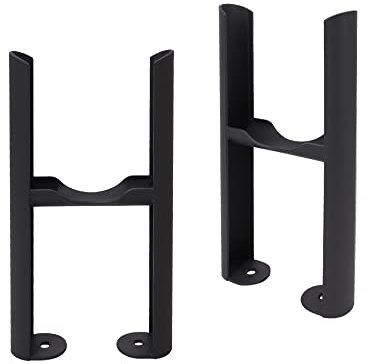 Warmehaus Traditional Radiator 3 Column Black Floor Mounting Legs 2PC/Set
