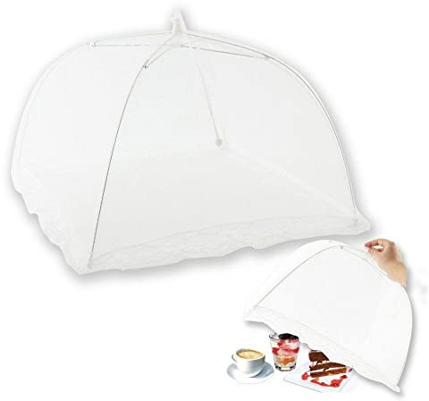 orion group Abdeckhaube für Lebensmittel Fliegenschirm Fliegen-Schutz für Essen Lebensmittel Abdeckung Netzabdeckung 33x33 cm