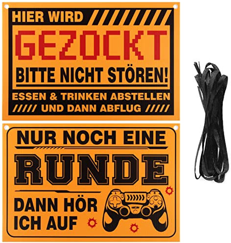 2 Stück Schild für Teenager 30x20cm Nicht Stören Wandschild Türschild Teenager Mädchen Junge Lustige Geschenke zur Jugendweihe Geburtstag als Spielzimmer Zimmer Deko für Jugendliche