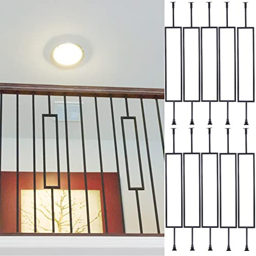 Geländer Außen/ Innen Treppengeländer Indoor-Outdoor-Treppengeländer für modernes Zuhause, Veranda, Terrassendielen, Zaunsäulen, Stirnwand-Treppen-Dekorationsgeländer, Mit Komplettset ( Color : 10pack