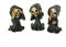 VOGLER Joh. Vogler GmbH 3er Set weise lustige Grim Reaper 9 cm Gothic Figur Totenschädel Totenkopf