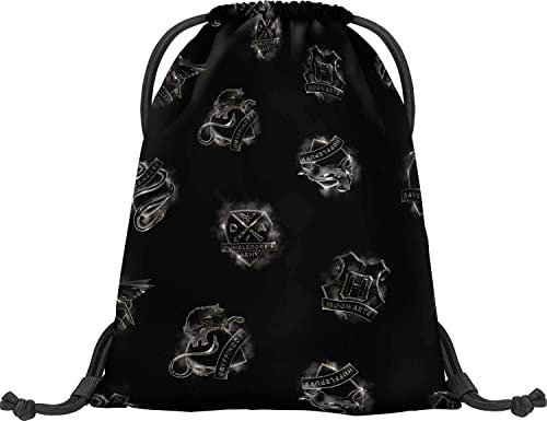 Baagl Turnbeutel - wasserdichte Schuhbeutel für Kinder, Jungen und Mädchen - Schule und Kindergarten Sportbeutel, Sportrucksack (Harry Potter Hogwarts)