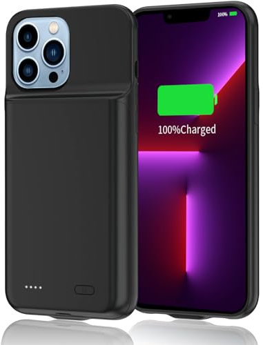 YISHDA iPhone 13 Pro Battery Case, 7000mAh Protective Charging Case (6.1 inch, Black)