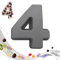 masteymoh Kuchenform Zahlen Silikon Backform Zahlen 3D Numbers Cake Kuchenbackform Zahlen 4 Number Cake Backform Geburtstagstorte Silikon Zahlen Backformen(Zahl 4)