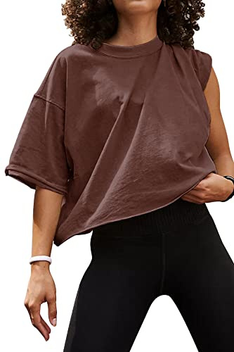Cropped Baggy Shirt Women Earth M