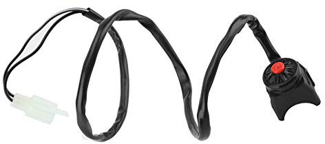 Interruptor de Botón de Bocina de Manillar, Interruptor de Parada Universal Botón de Bocina Parada Manillar de 22mm para Motocicleta