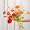 OUKEYI künstliche Mohnblumen, Mittelstück, Kunstblumen, Korallenblumen, Arrangement, Seidenblumen für Dekoration, 6 Stück