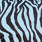Brama-West Pferde Fliegendecke mit Kreutzgurt Zebra Pferdedecke Schutz vor Insekten - schwarz/hellblau, Gr. 115