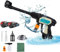 Akku-Hochdruckreiniger, Ersetzen für Makita 18V Akku BL180, mit 2 x 3000mAh Akku und Ladegerät, Sechs Zubehör，6 In 1 Düse zum Waschen Car, Gärten，Wiesen und Flächenreiniger