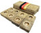 WOWOCON® 8x Dauerdocht Made in Germany in Wachs getränkt inkl. Halter aus Holzfaser für Wachsfresser Kerzenfresser Schmelzlicht Tischfeuer Docht Outdoor Kerzen Kerzenrestefresser Kerzenreste Wachs