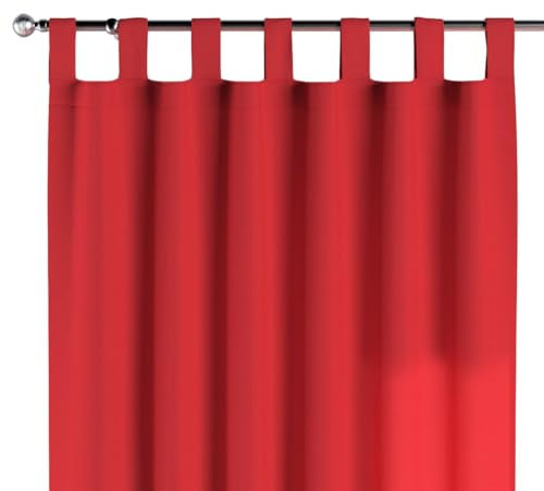 dekoria Schlaufenschal Dekoschal Blickdicht 130 x 245 cm rot Maßanfertigung möglich