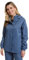 Mountain Warehouse Pakka Womens Waterproof Packable Jacket - Foldaway Hood Jacket, Ladies Coat, Lightweight Rain Jacket - For Spring Summer, Walking, Travelling Blue Women's Size 12