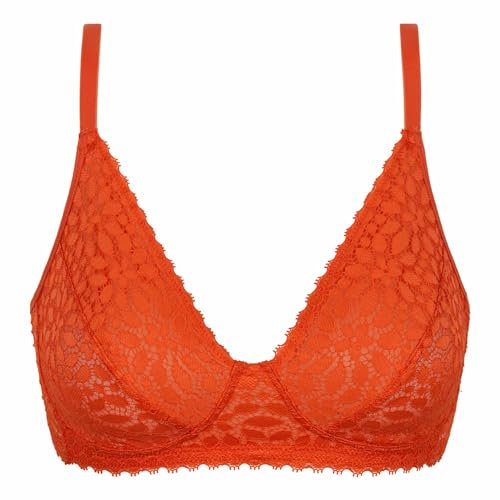 Dim ohne Bügel-Spitzen-BH Daily Dentelle für jeden Tag Damen x1, Rot, 85E
