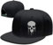 Tijeyi Flache Schirmmütze für Herren, Snapback-Schädelmütze, schwarzer Hut für Teenager, Jungen, Skateboard-Hut, Baseballkappe, Graues Zifferblatt, 1